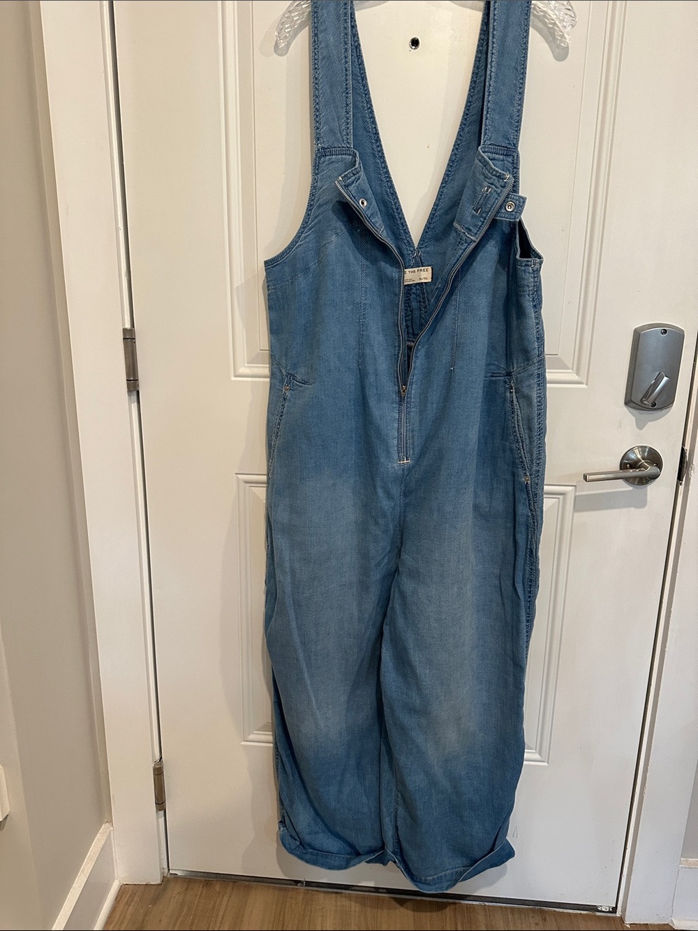We The Free Light Blue Denim Kids One-Piece Overalls NWOT Size XL